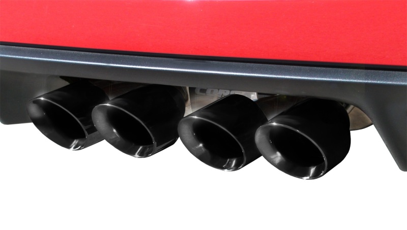 Chevrolet Corvette C6 Performance Exhaust - Dual Rear Exit - CORSA Performance - Sport Cat-Back, Twin 4.0in Pro-Series Tips - `09-`13